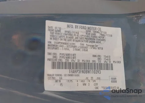 2011 Ford Focus Se from USA, damaged, VIN 1FAHP3FN0BW110393